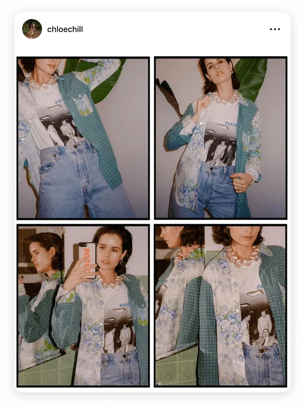Instagram post by @chloechill unique style