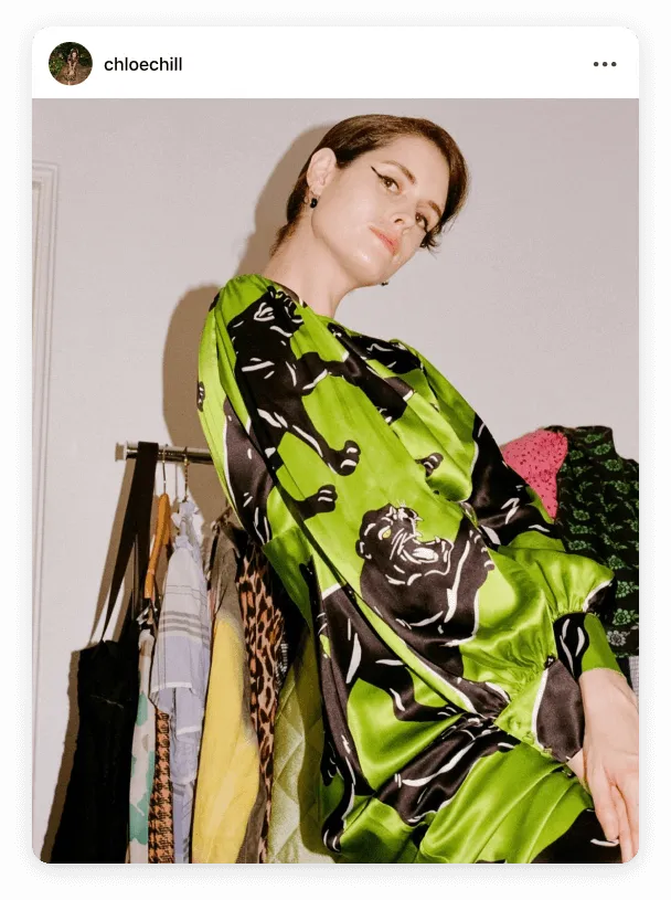 Instagram post by @chloechill creative content