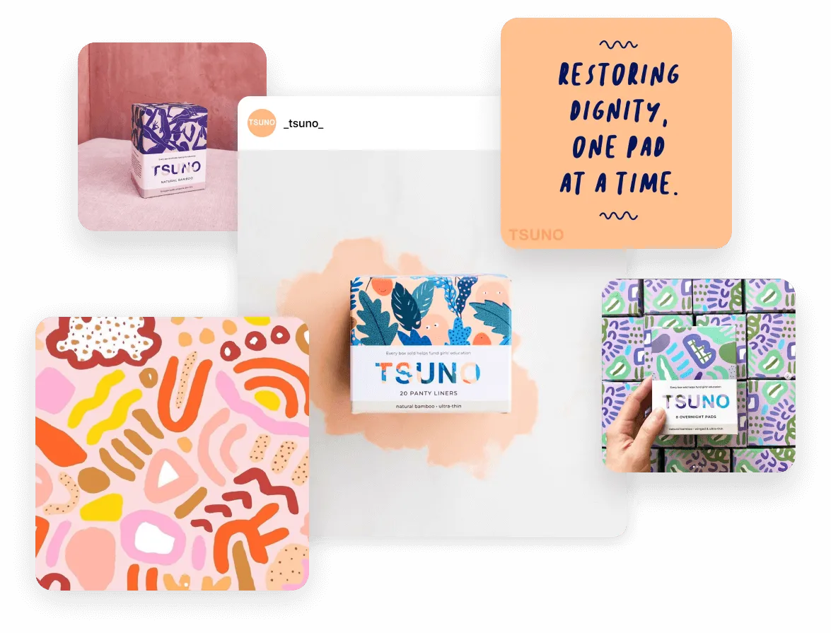 Instagram post by @tsuno showing brand evolution