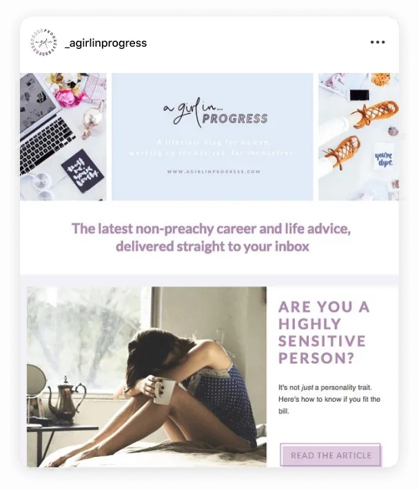 Instagram post by @_agirlinprogress