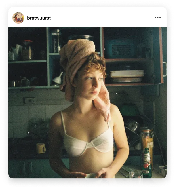 Instagram post by @bratwuurst creative portrait