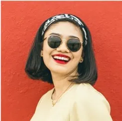 Creator working on laptop