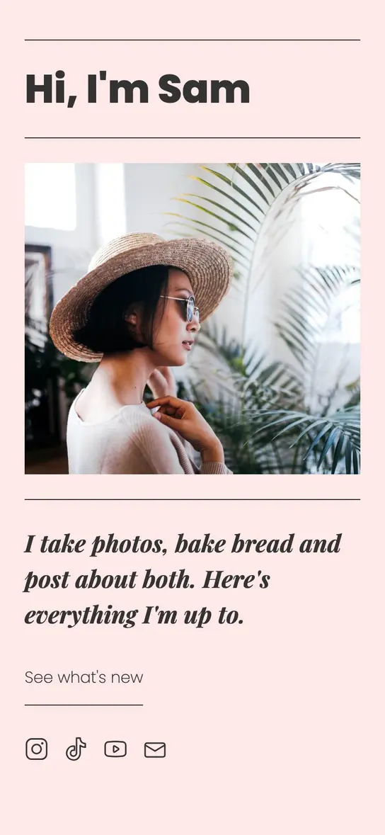 An example site in the Rosé All Day Look