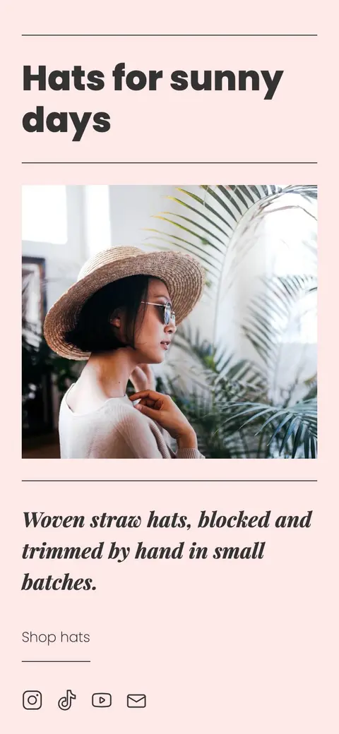 An example site in the Rosé All Day Look