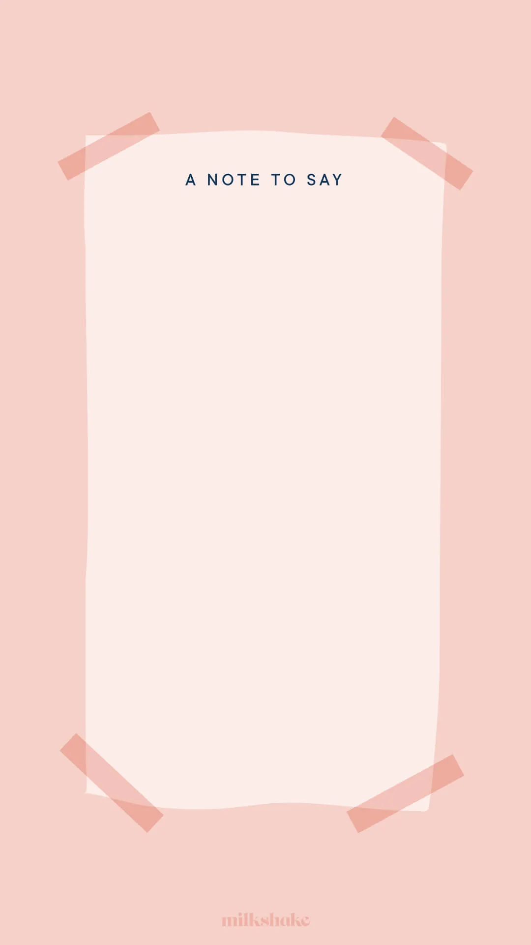 Milkshake Splash Card animated template