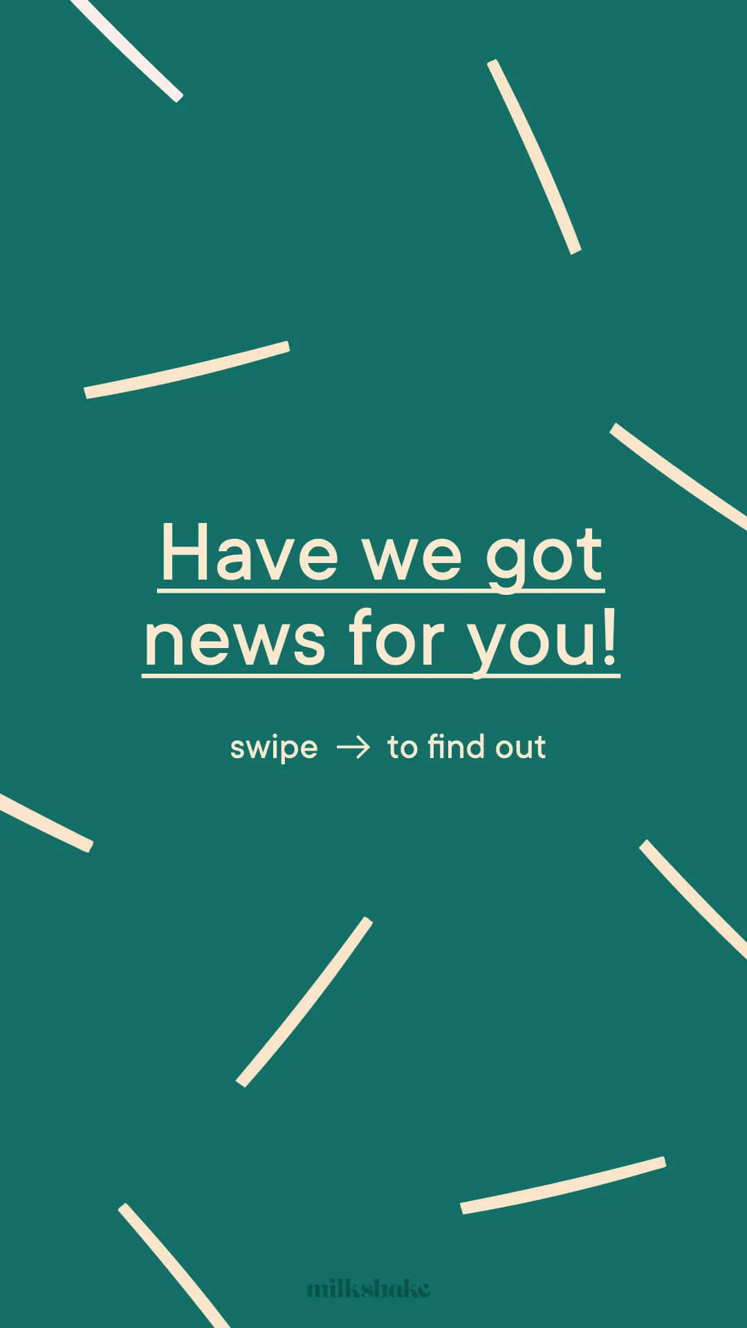 Milkshake Splash Card template with pattern