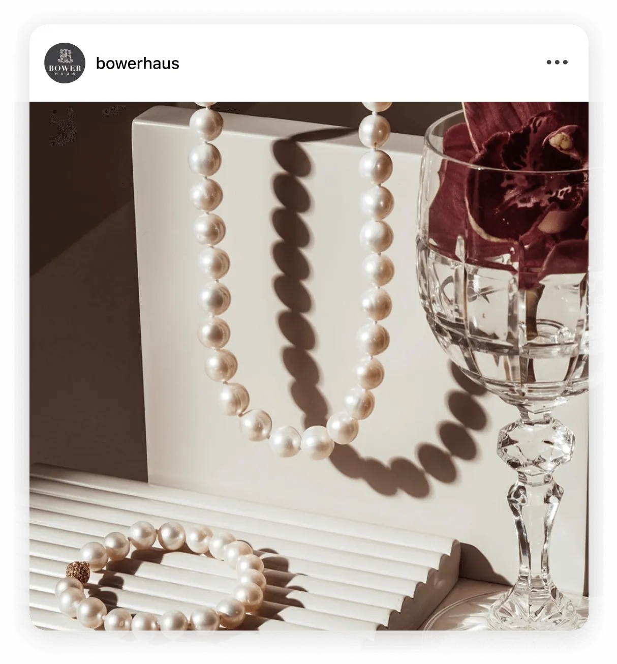 Instagram post by @shentel Bowerhaus jewellery