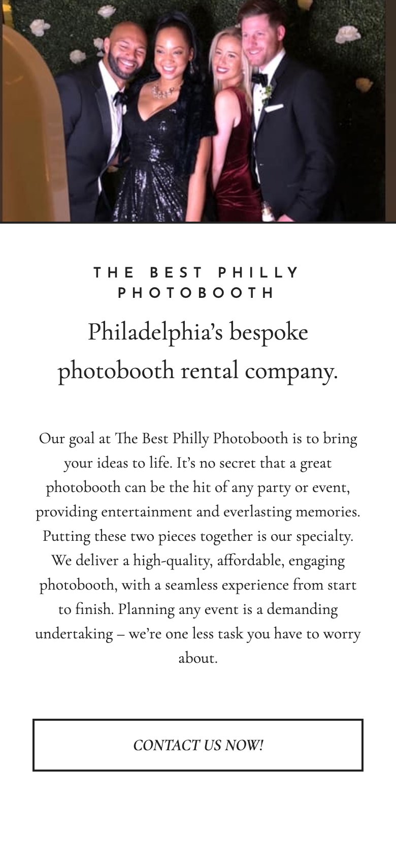 Website by @thebestphillyphotobooth