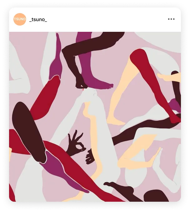 Instagram post by @tsuno artist collaboration