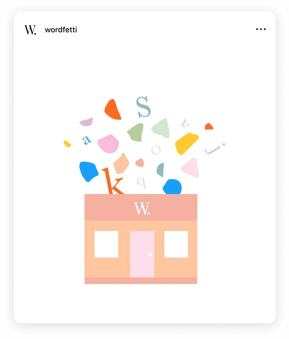 Instagram post by @wordfetti copywriting studio