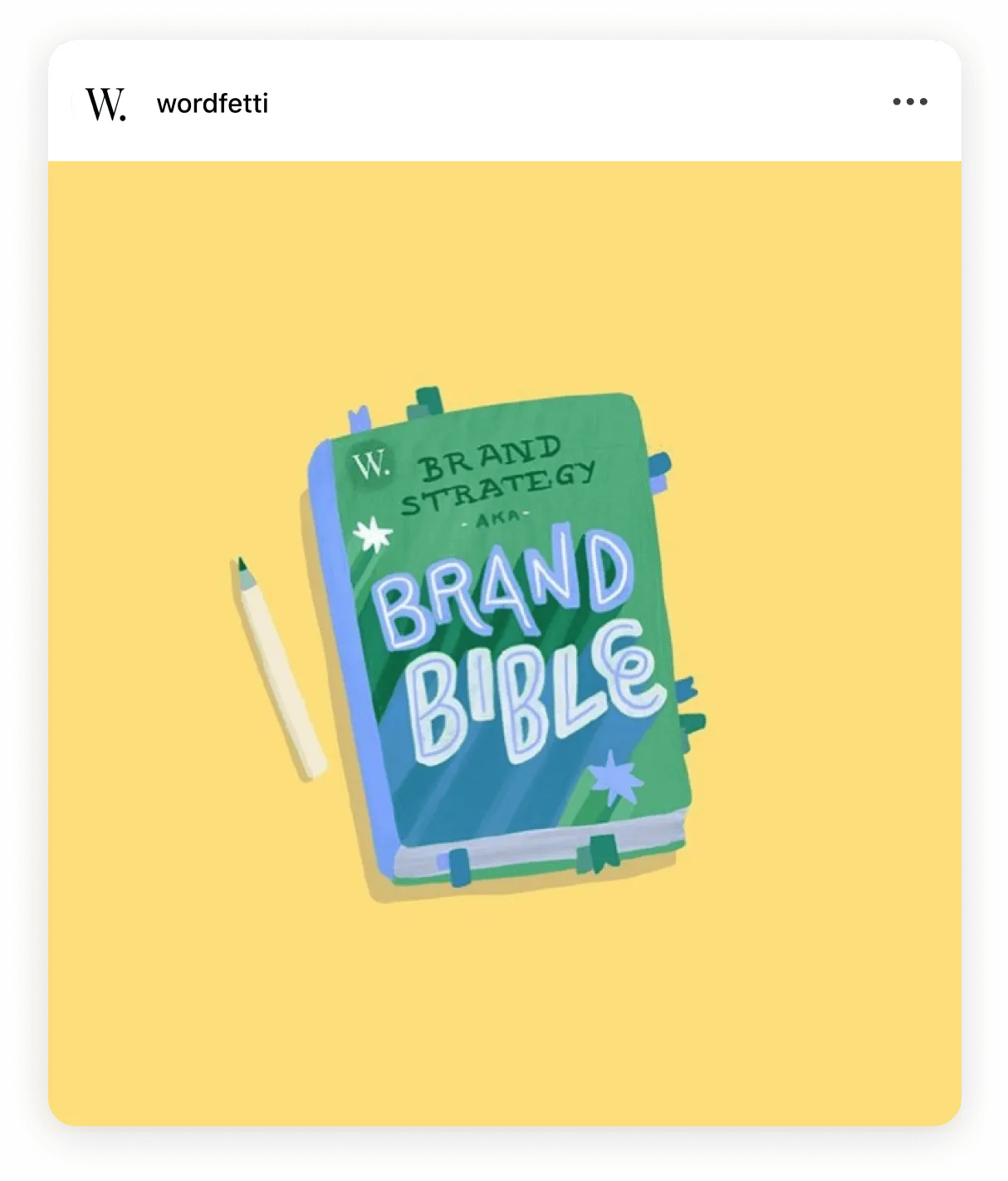 Wordfetti brand bible example by @anitaonchi